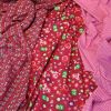 Bordó-pink oroszlános anyag