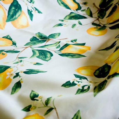 Citromvirágos kerti textil