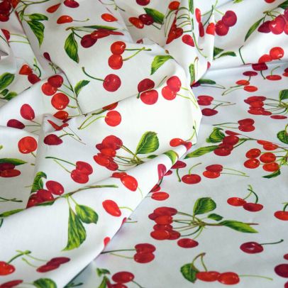 Cseresznyés kerti textil