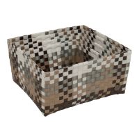 HANDED BY: Kézzel szőtt tárolók BARNA MIX színben