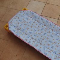 Kék alapon cicás egeres steppelt lepedő és párna