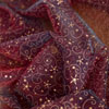 Arany nyomott lila organza